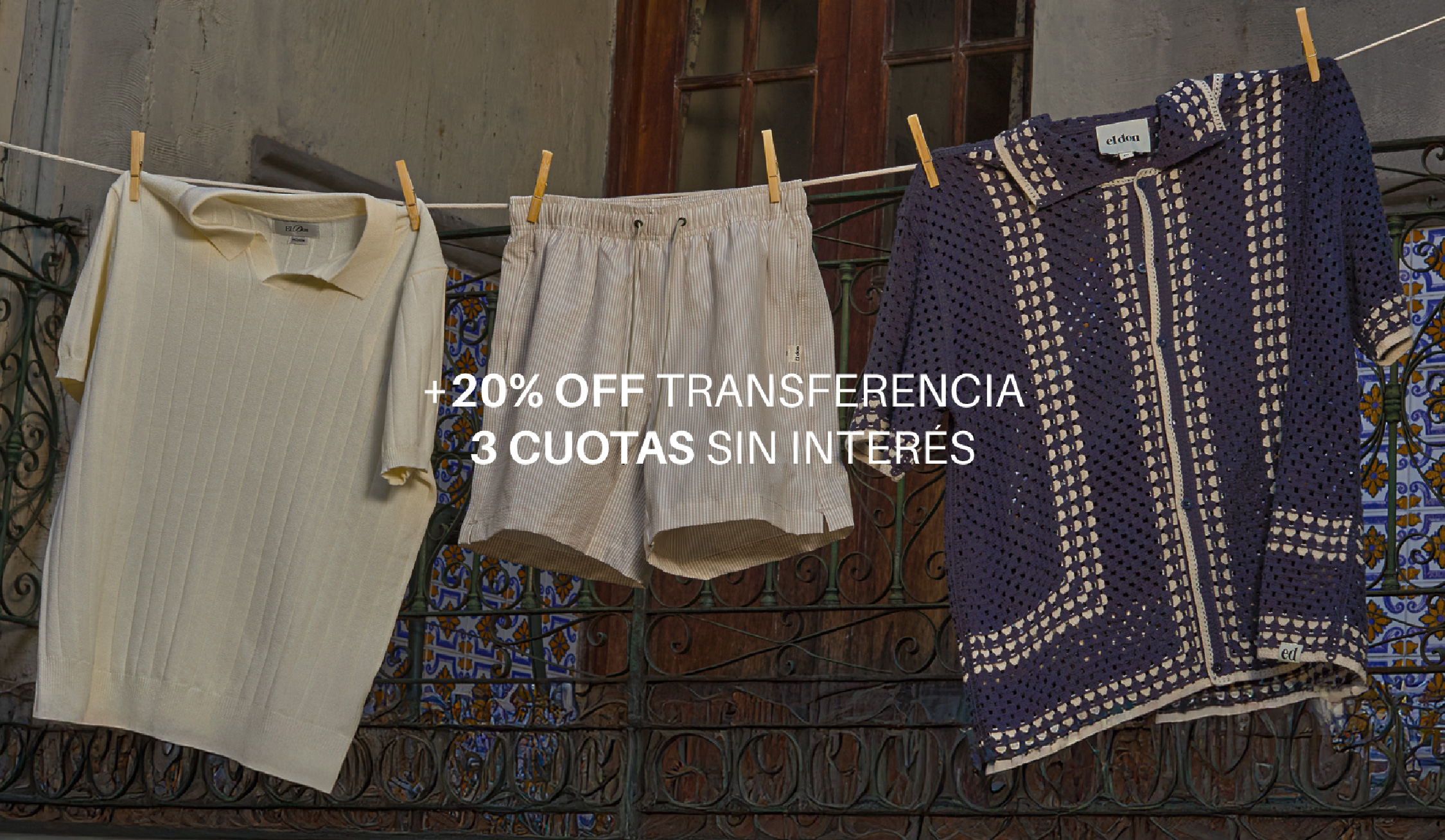 20% off transferencia | 3 cuotas sin interés